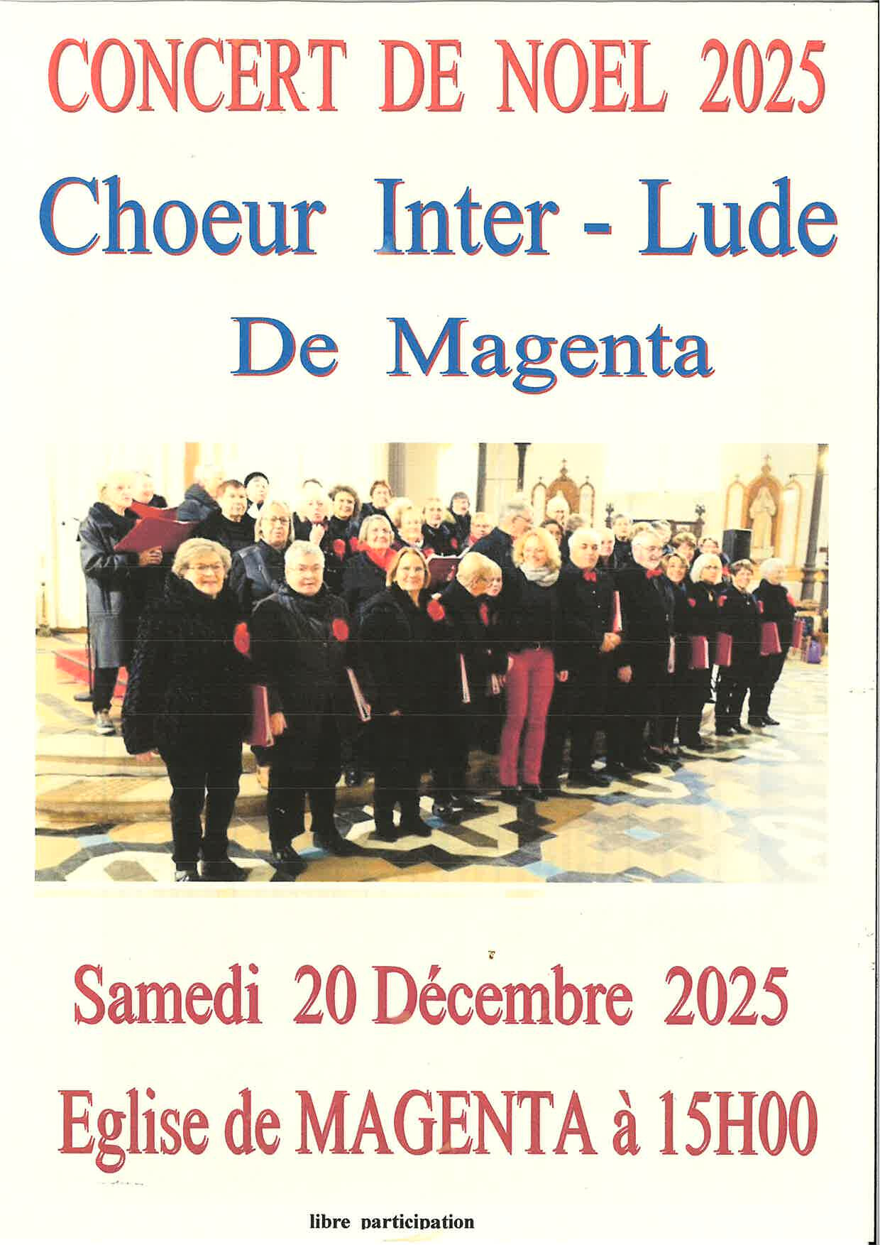 Affiche Concert de Noël 2026