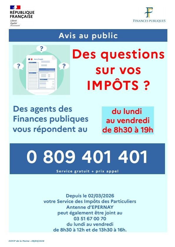 Des questions sur vos impôts